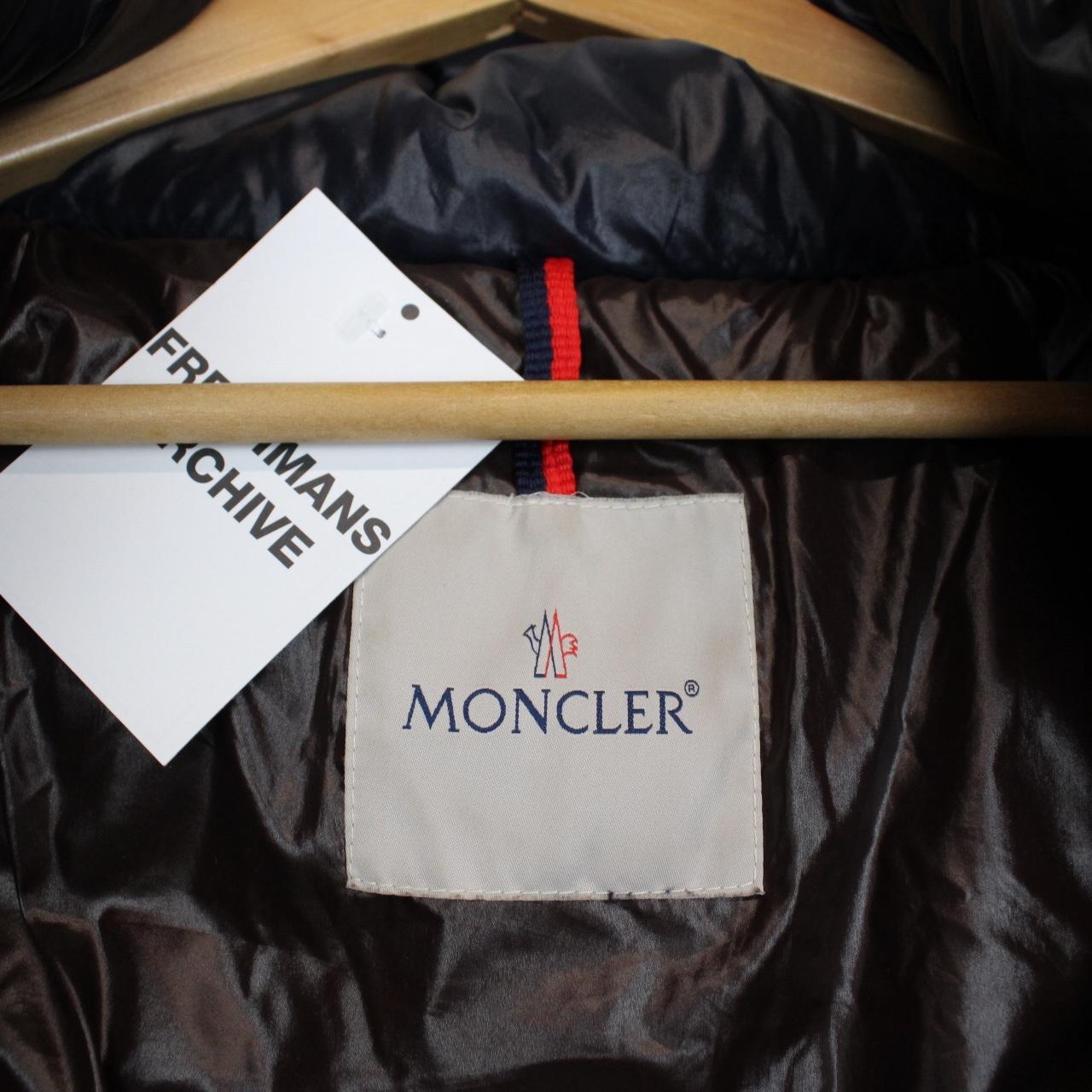 Moncler Maya Navy Blue Full Zip Hooded Down Puffer Jacket