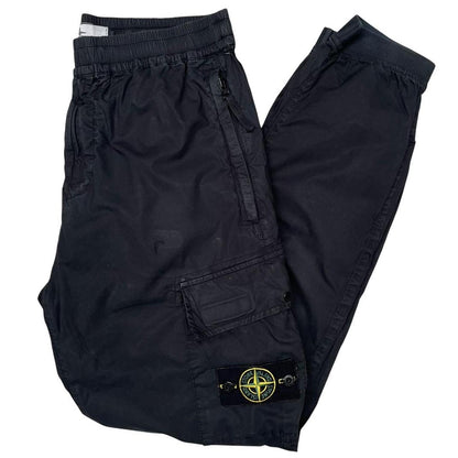 Stone Island SS 2021Black RE-T Fit Cargo Trousers