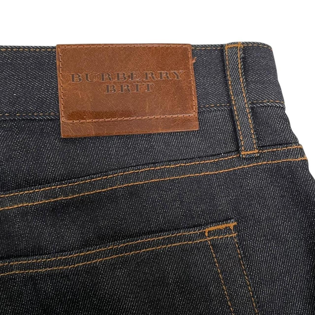 Burberry Brit Navy Blue Straight Leg Fit Denim Jeans