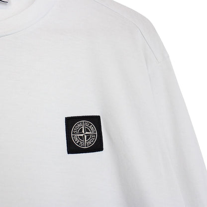Stone Island SS 2022 Light Blue Long Sleeve Compass T-Shirt