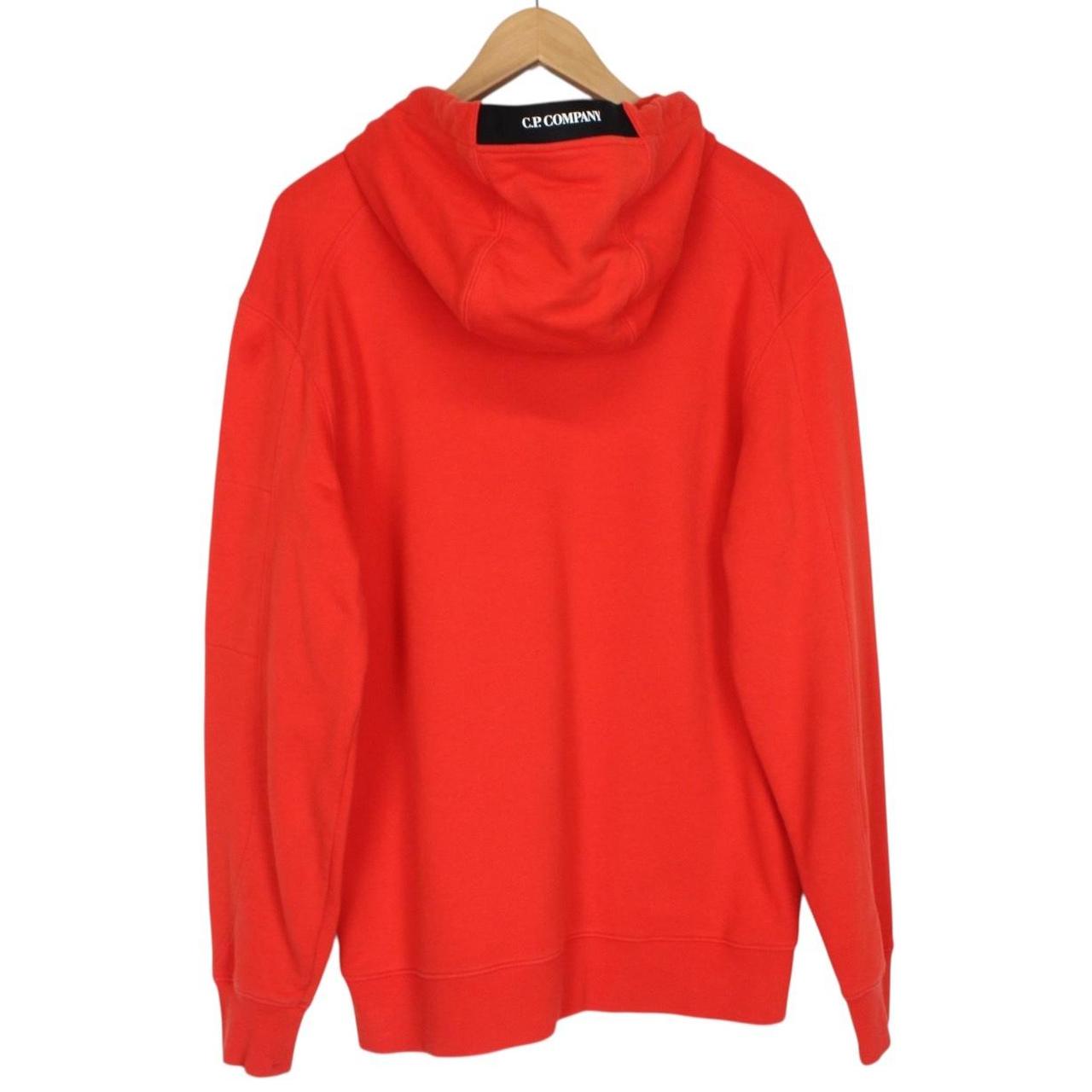 CP Company Red Cotton Lens Hoodie Jumper