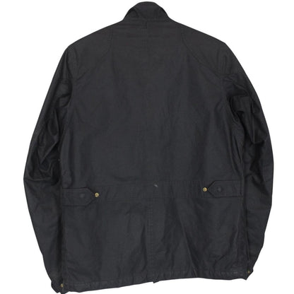 Vintage Thomas Burberry Navy Blue Multi Pocket Cotton Wax Jacket