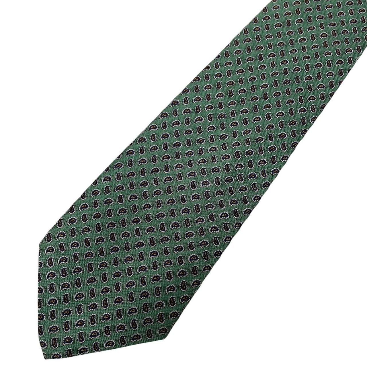 Vintage Polo Ralph Lauren Green Silk Tie