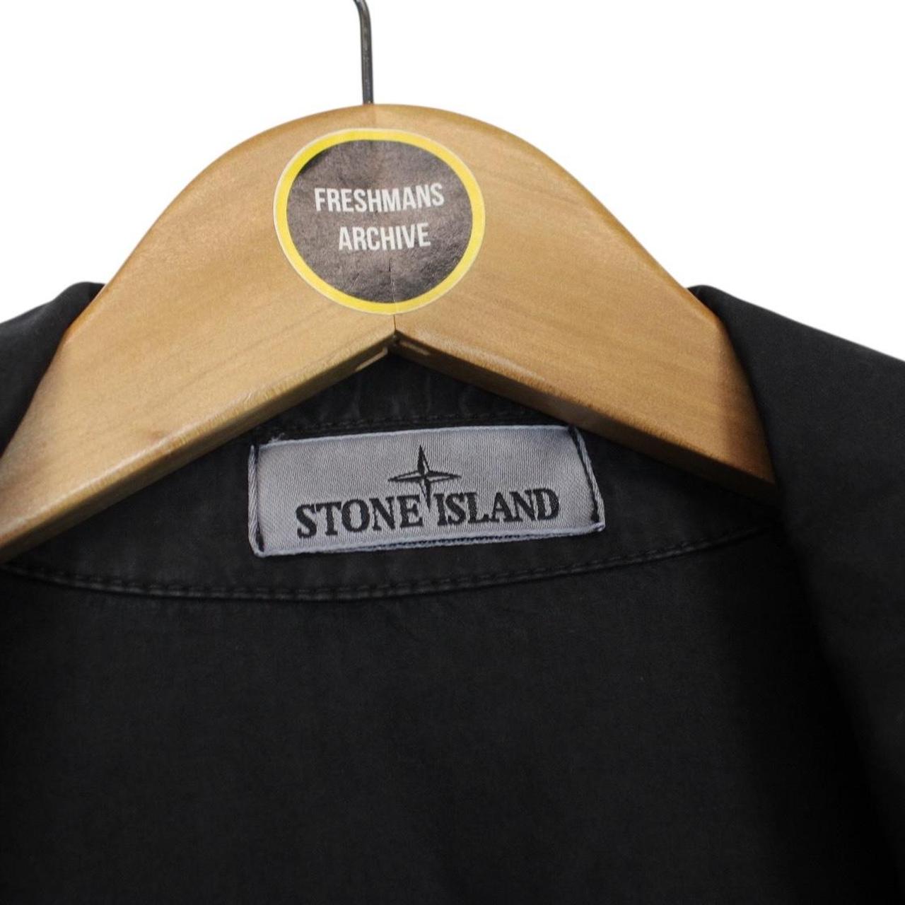 Stone Island AW 2022 Black Full Zip Cotton Overshirt Jacket