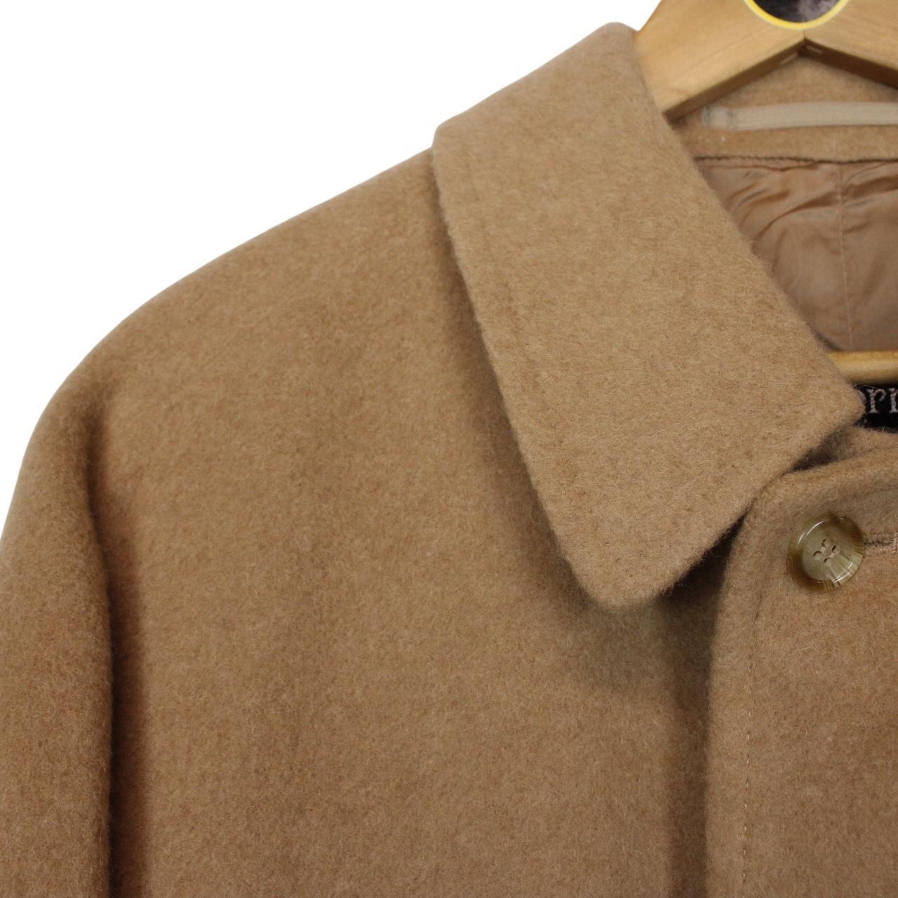 Vintage 90s Burberry Tan Brown Camelhair Overcoat