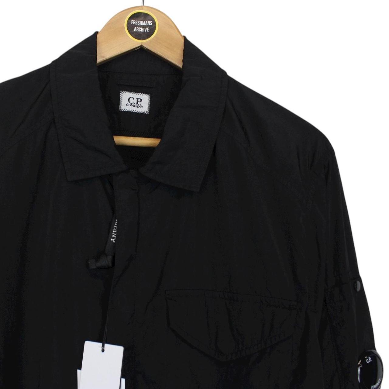 CP Company Black Chrome-R Nylon Full Zip Lens Overshirt Jacket