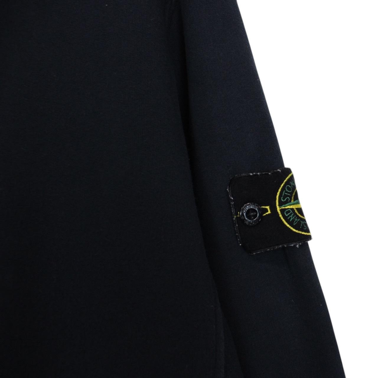 Stone Island AW 2024 Navy Blue Cotton Hoodie Jumper