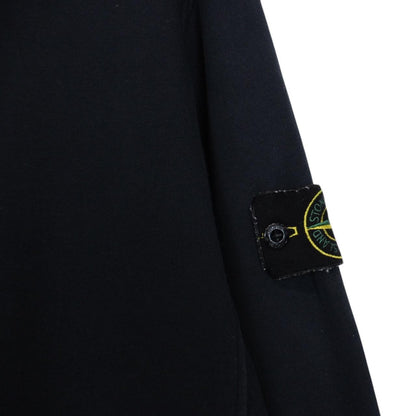Stone Island AW 2024 Navy Blue Cotton Hoodie Jumper