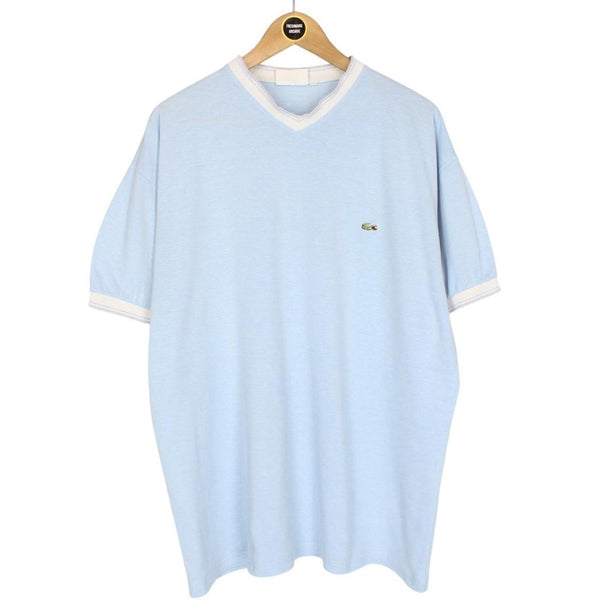 Vintage 80s Lacoste Light Blue Short Sleeve T-Shirt