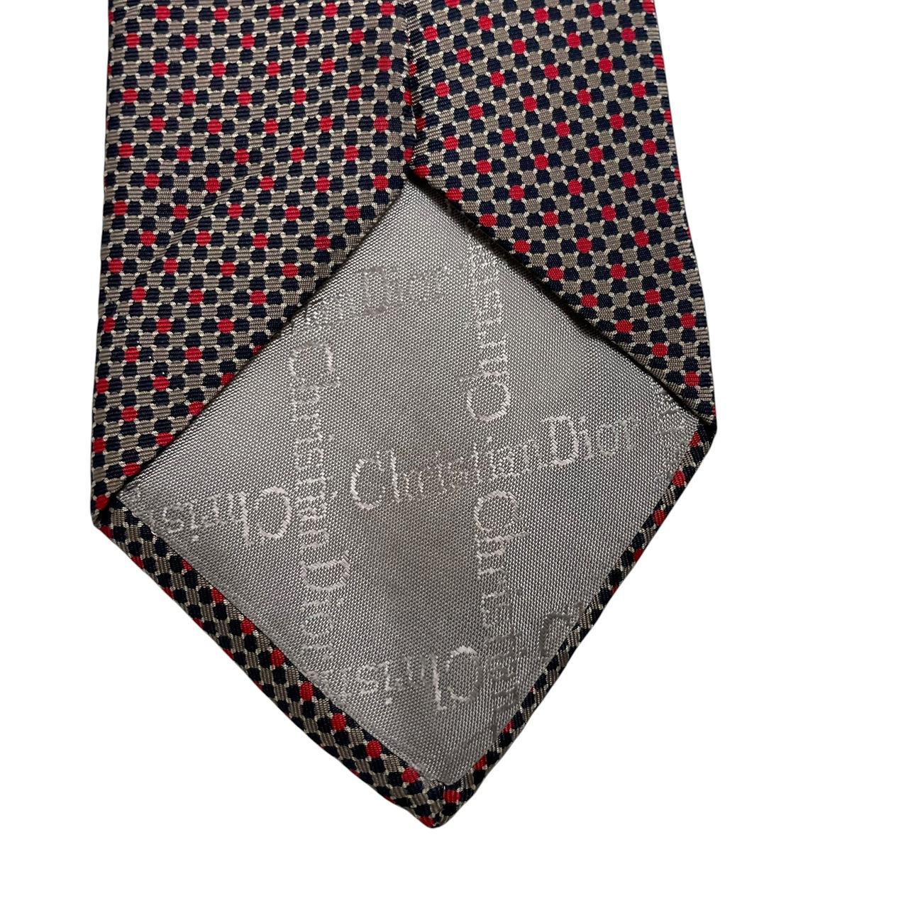 Vintage Christian Dior Multicoloured Silk Tie