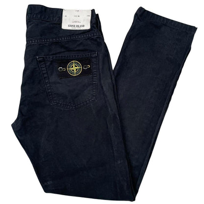Stone Island AW 2014 Black Slim Fit Trousers