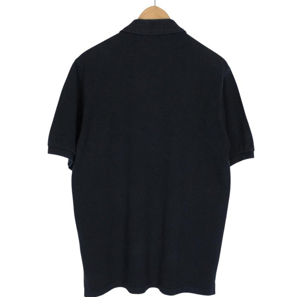 Burberry London Navy Blue Nova Check Short Sleeve Cotton Polo Shirt