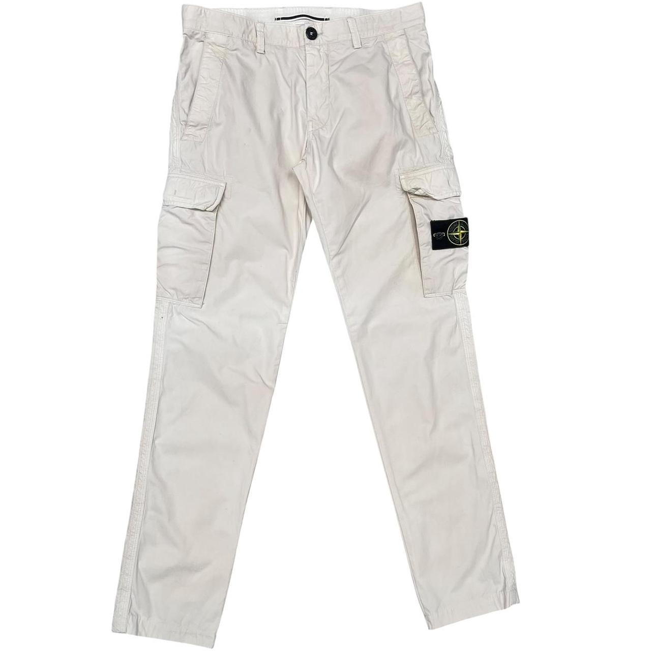 Stone Island SS 2013 Cream Slim Fit Cargo Trousers