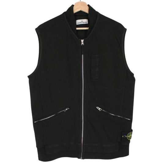 Stone Island AW 2017 Black Cotton Vest Jacket