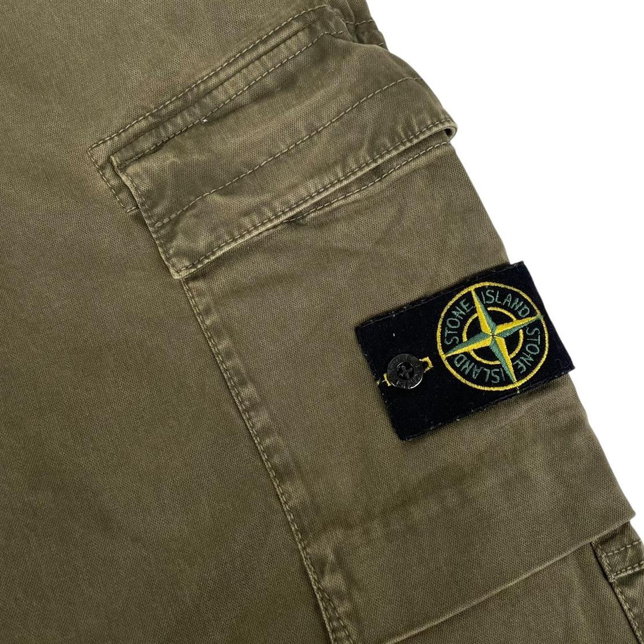 Stone Island AW 2023 Green RE-T Fit Cargo Trousers