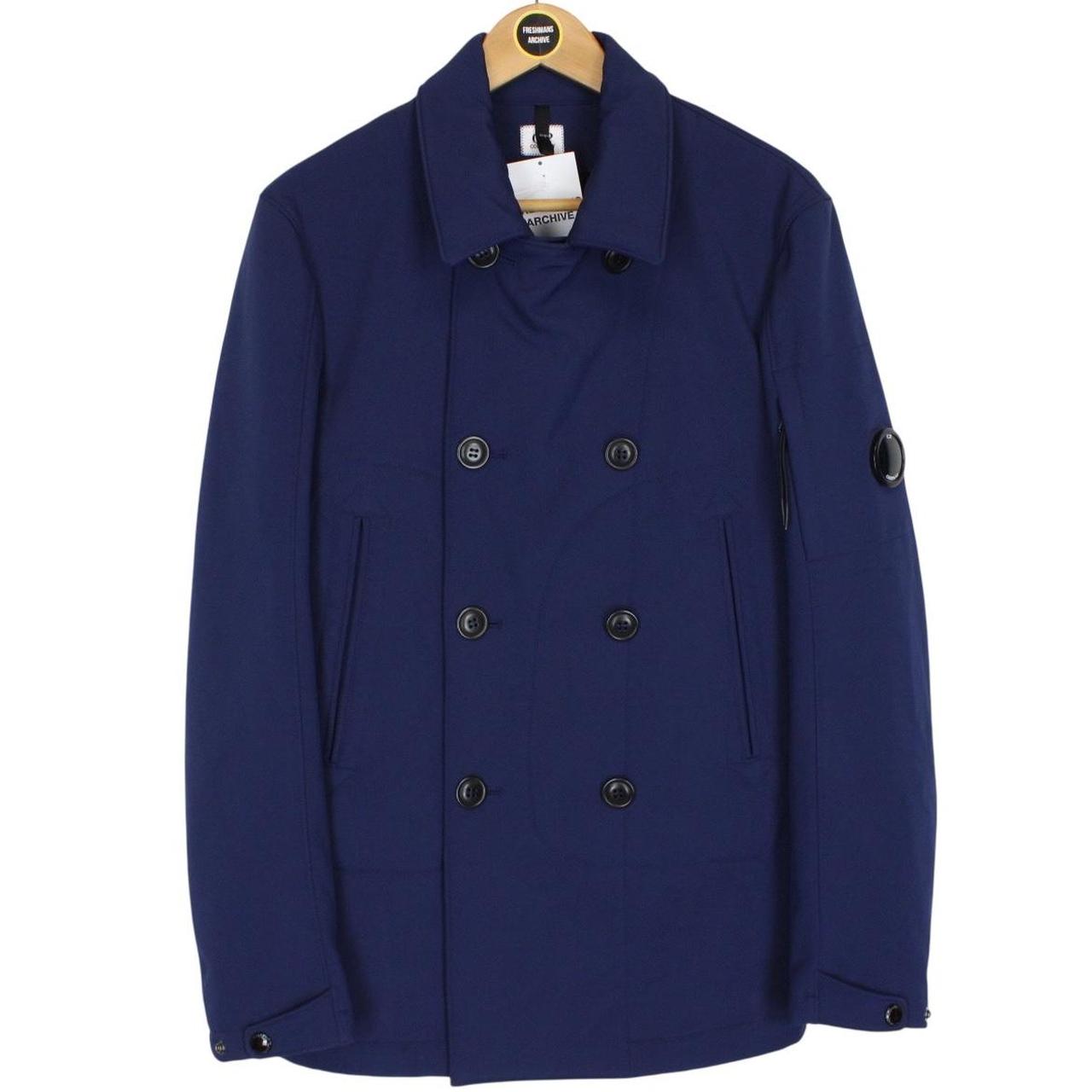 CP Company Navy Blue Lens Soft Shell Peacoat
