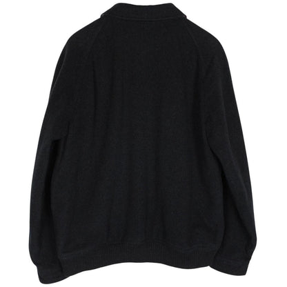 Vintage Burberry London Dark Grey Nova Check Lined Wool Harrington Jacket