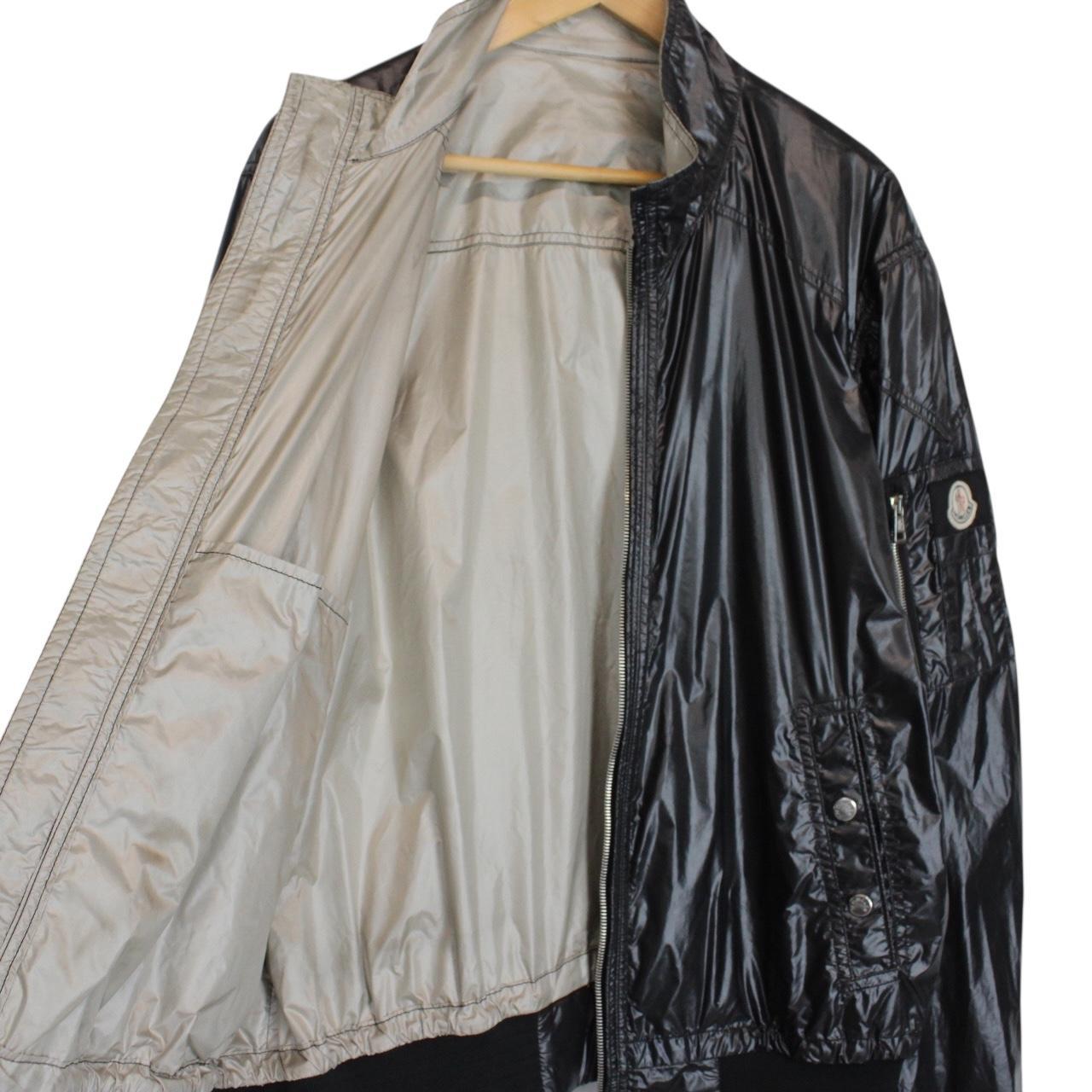 Vintage Moncler Black Full Zip Nylon Jacket