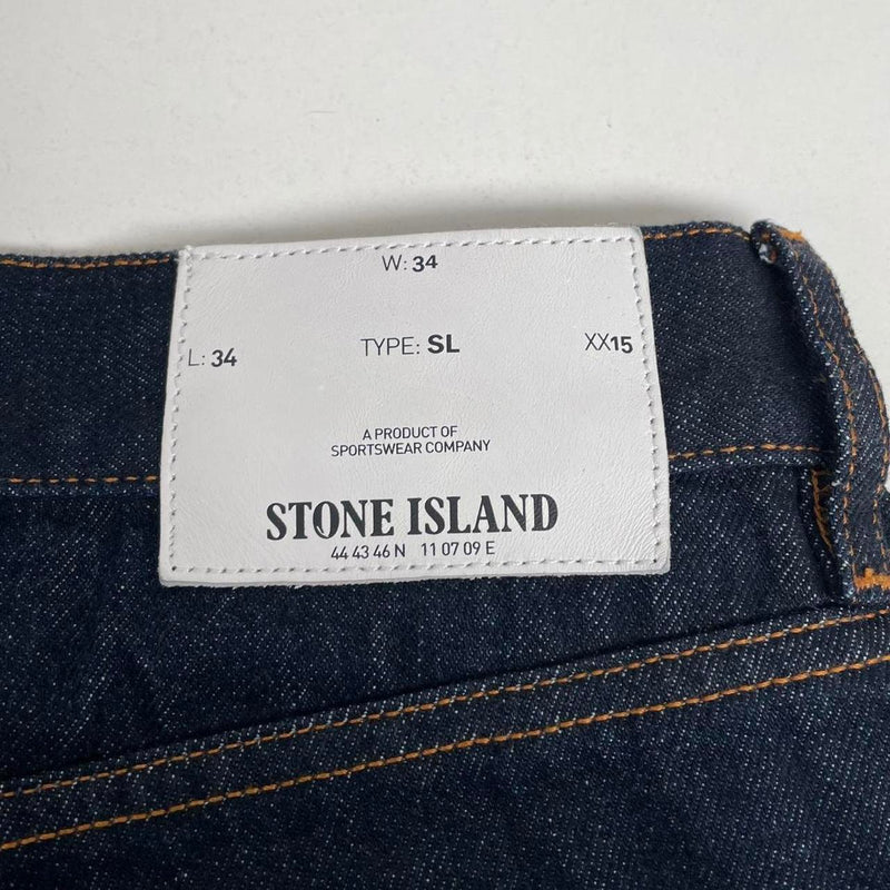 Stone Island SS 2018 Navy Blue Slim Fit Denim Jeans