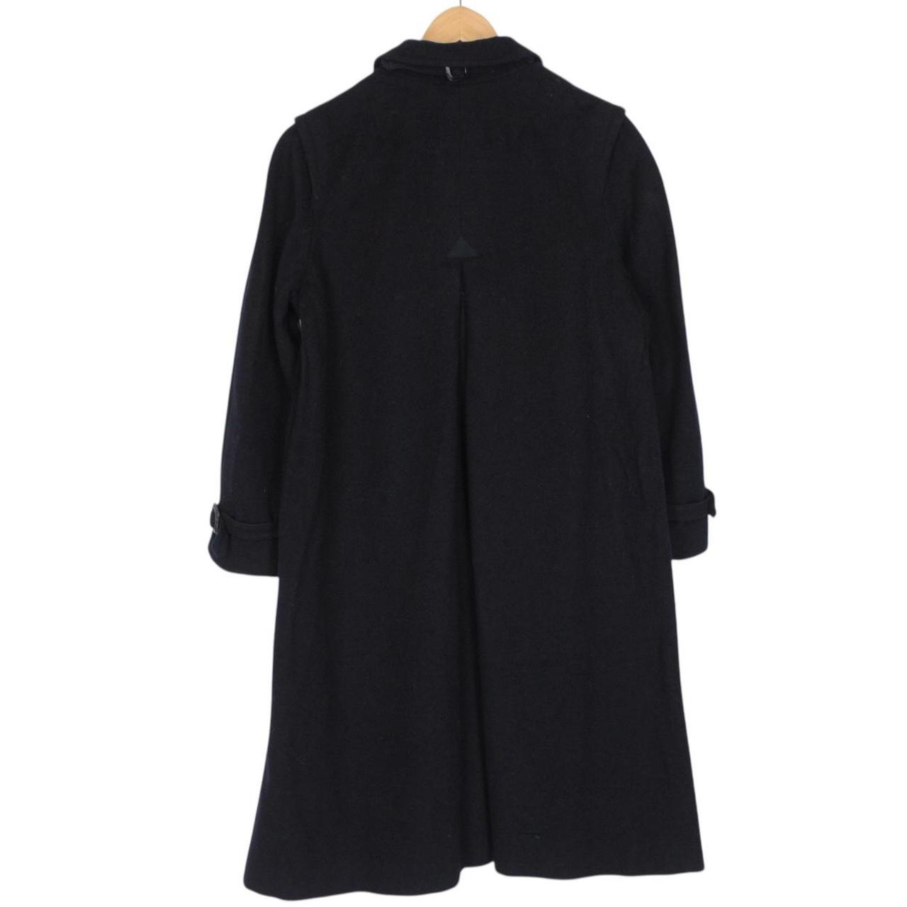Vintage 90s Burberry Navy Blue Wool Coat