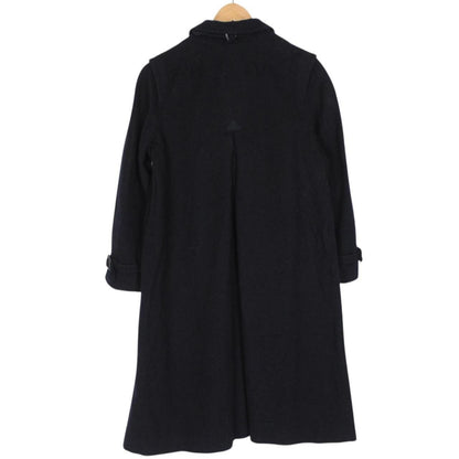 Vintage 90s Burberry Navy Blue Wool Coat