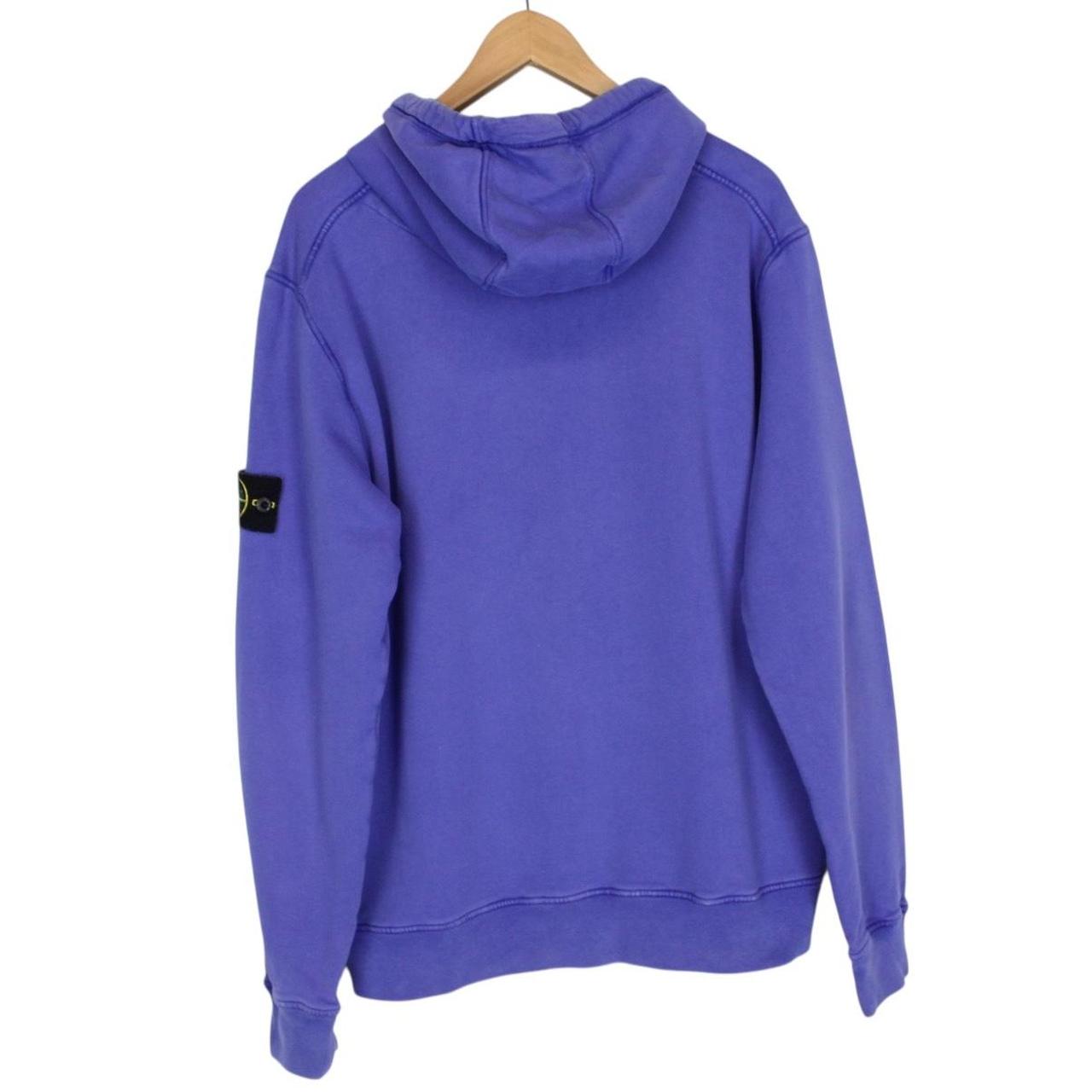 Stone Island AW 2021 Purple Cotton Hoodie Jumper