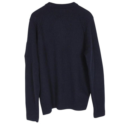 CP Company Navy Blue Wool/Nylon Knit Goggle Sweatshirt Jumper