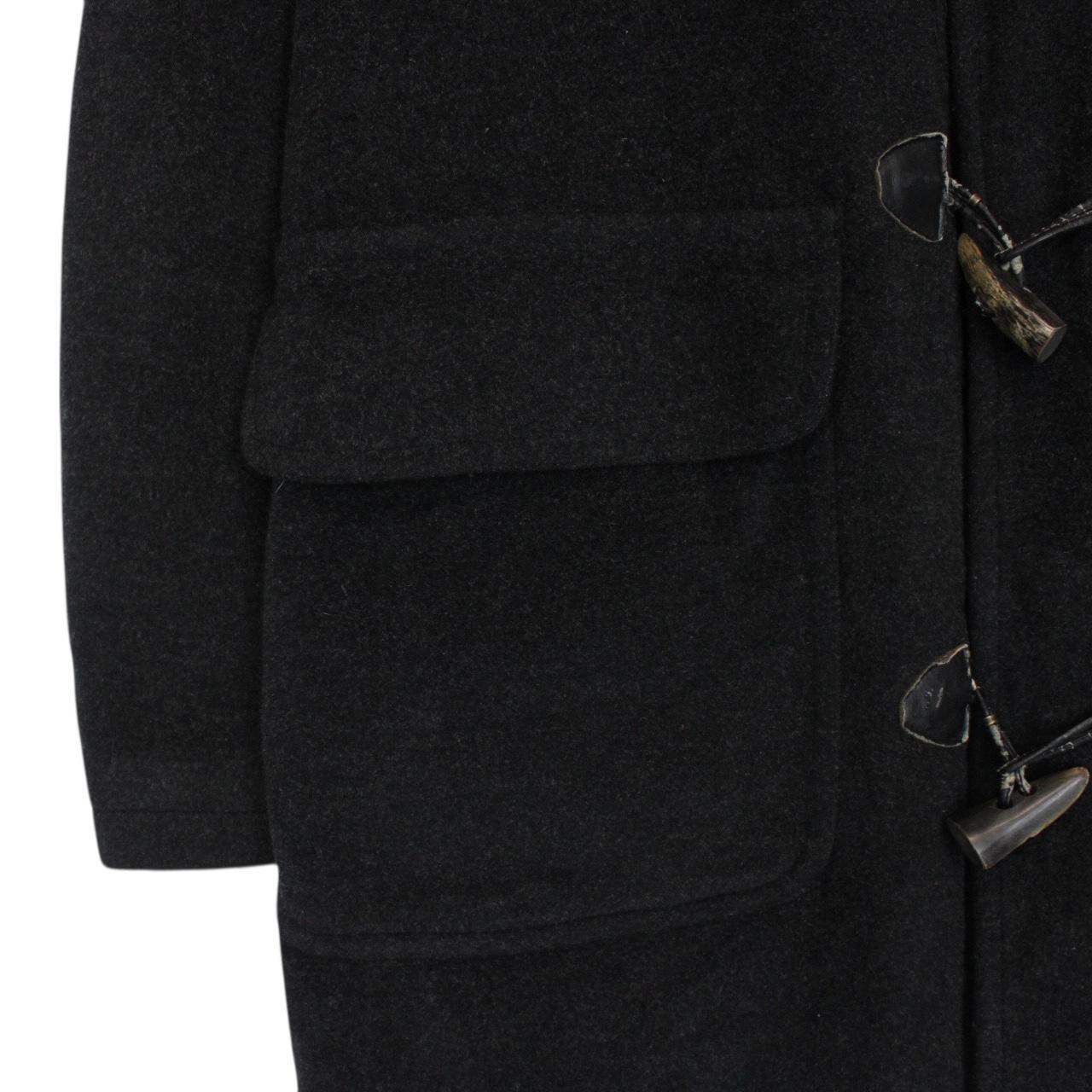 Vintage Thomas Burberry Dark Grey Wool Duffle Coat