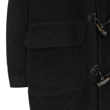 Vintage Thomas Burberry Dark Grey Wool Duffle Coat