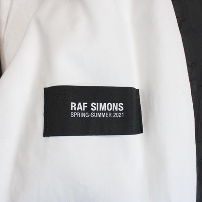 Raf Simons SS21 Black Technical Nylon Oversized Blazer