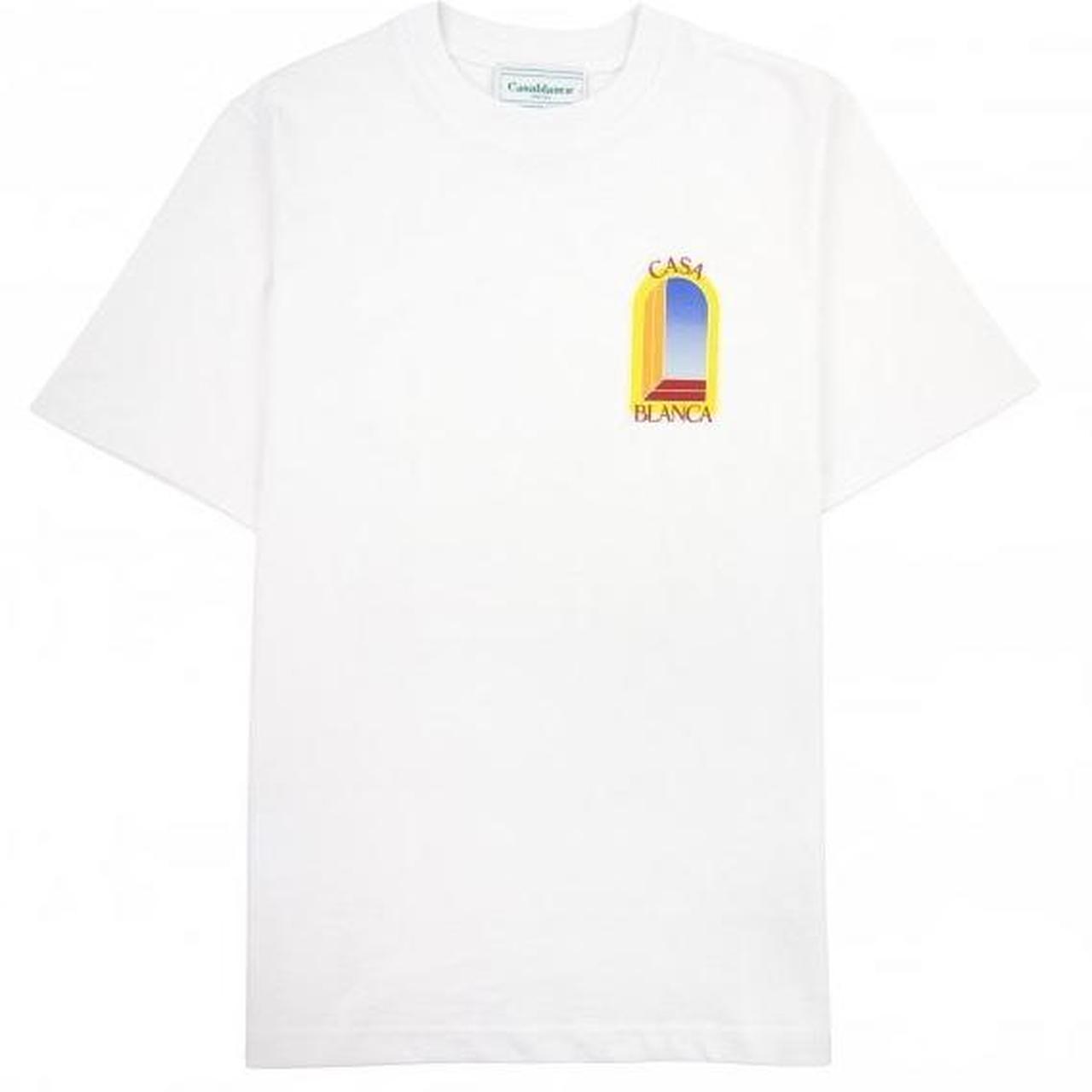 Casablanca White and Multicoloured L’Arche De Jour Graphic Short Sleeve T-Shirt