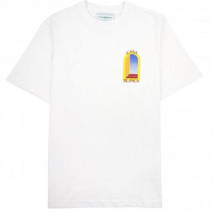 Casablanca White and Multicoloured L’Arche De Jour Graphic Short Sleeve T-Shirt