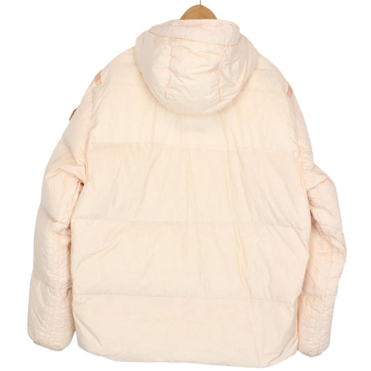 Stone Island AW 2022 Peach Orange Garment Dyed Crinkle Reps R-NY Down Puffer
