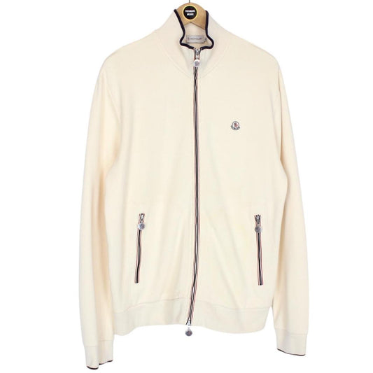Moncler Maglia Cardigan Cream Full Zip Sweatshirt Jumper