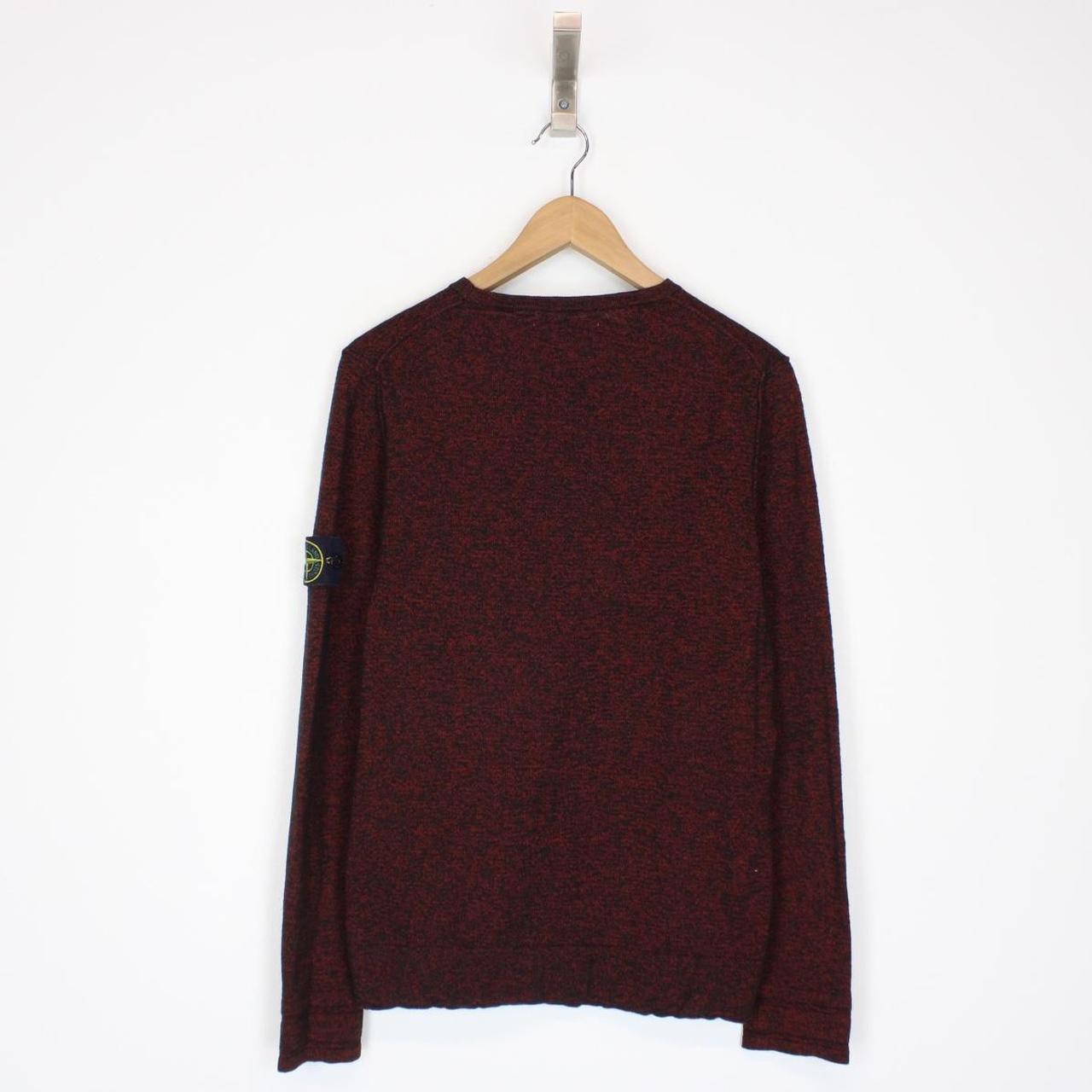 Stone Island SS 2012 Red and Black Cotton Knit Sweatshirt Jumper