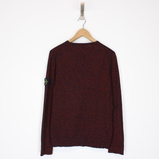 Stone Island SS 2012 Red and Black Cotton Knit Sweatshirt Jumper