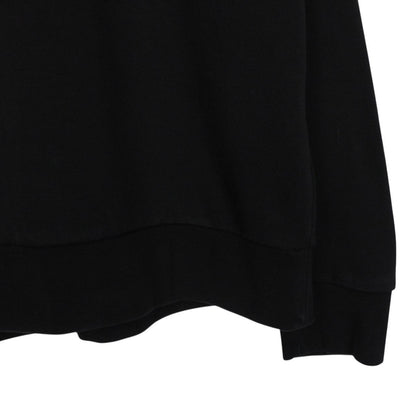 Moncler Black Cotton Logo Embroidered Sweatshirt Jumper