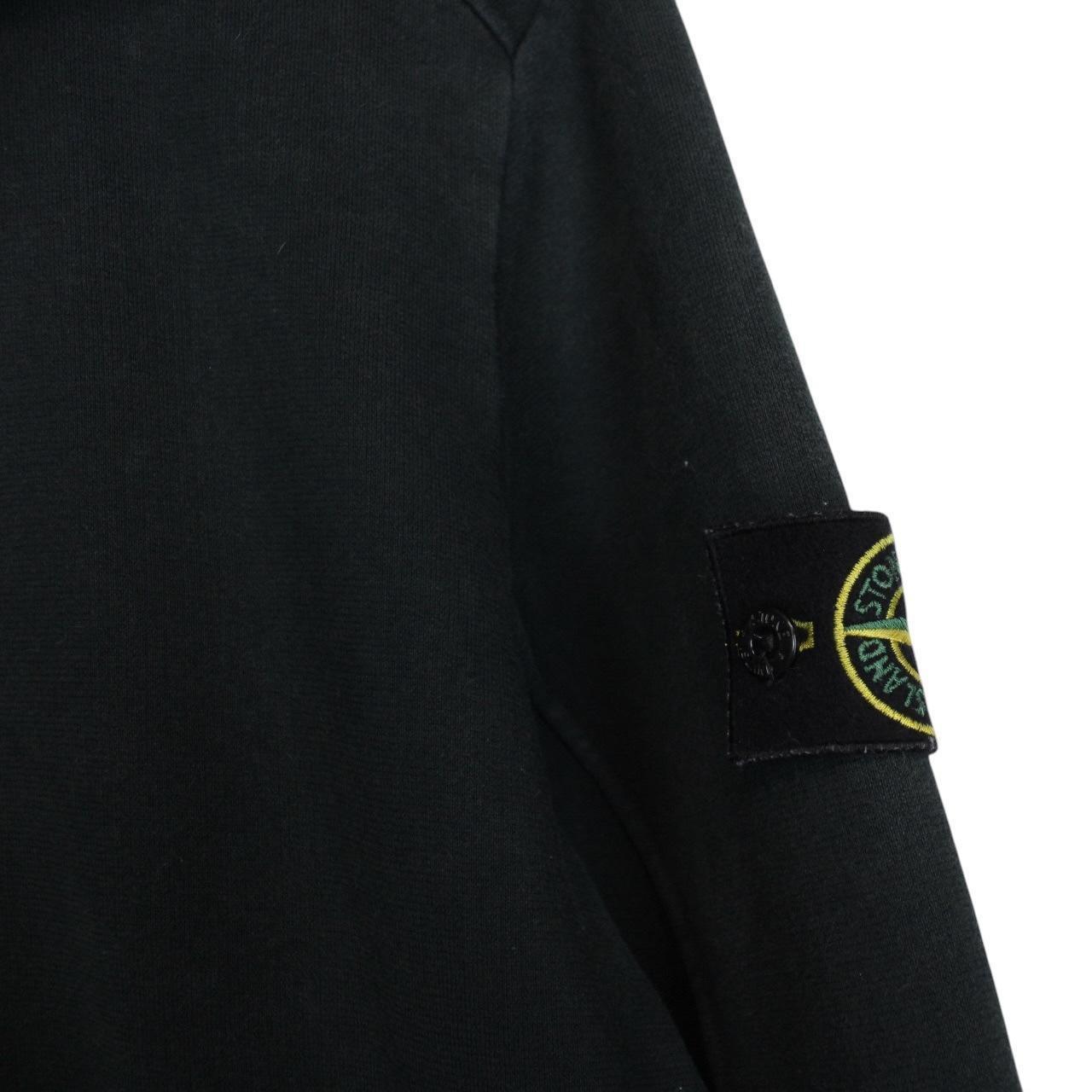 Stone Island SS 2016 Black Cotton Full Zip Hoodie Jumper