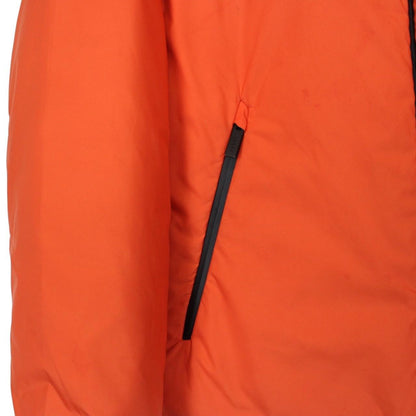 Prada Linea Rossa Technical Nylon Orange Full Zip Padded Jacket