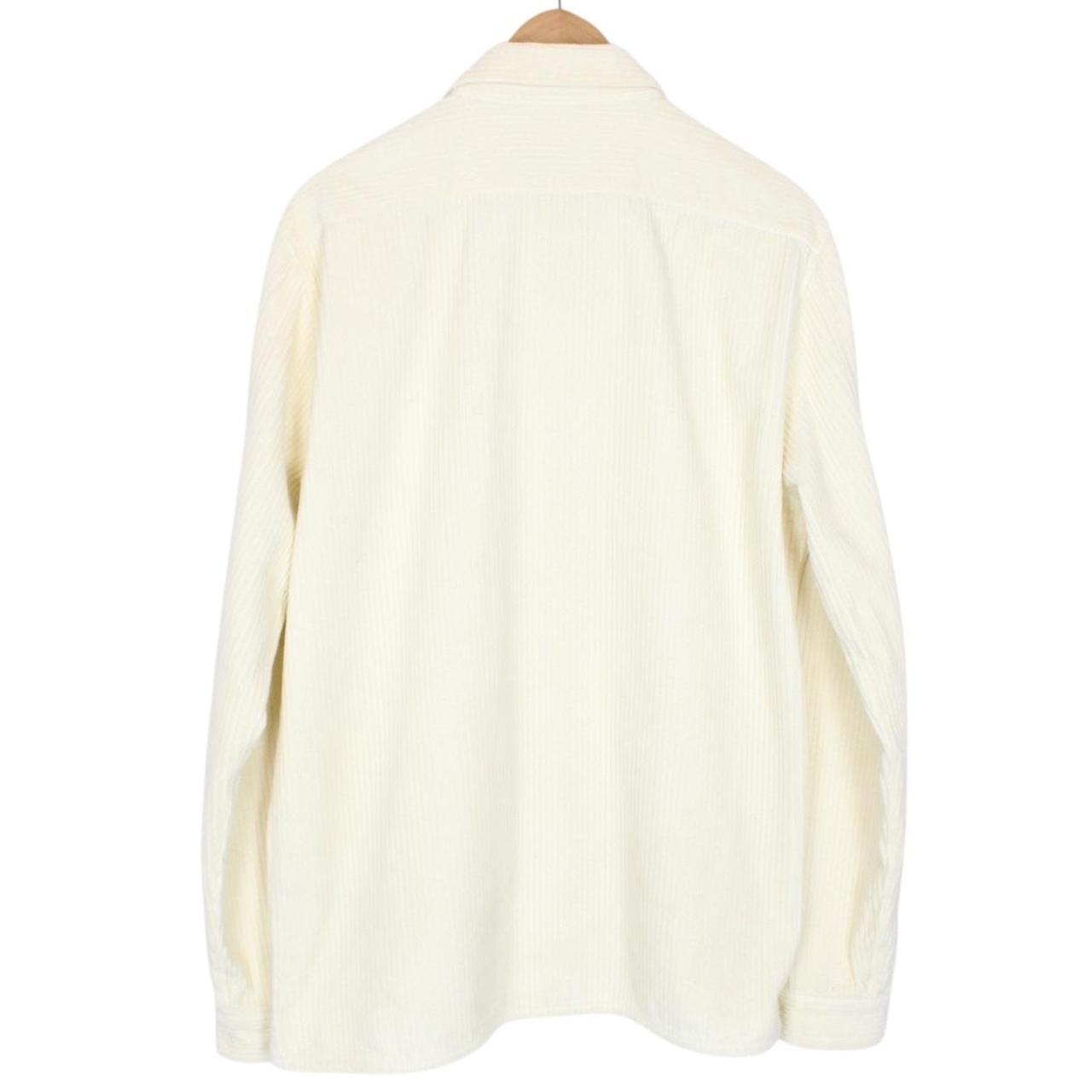 Stone Island AW 2020 Cream Long Sleeve Jumbo Corduroy Shirt