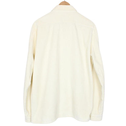Stone Island AW 2020 Cream Long Sleeve Jumbo Corduroy Shirt