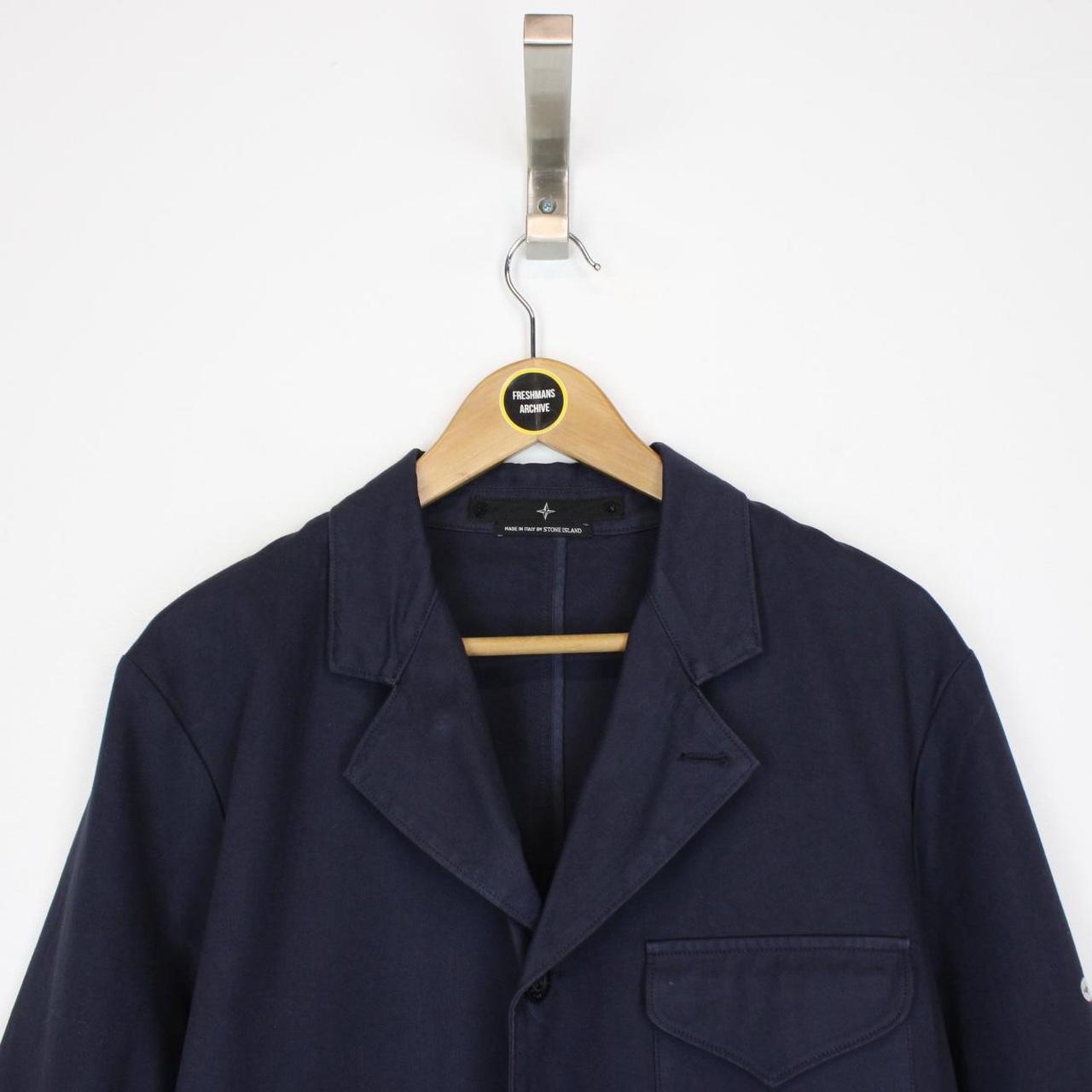 Vintage Stone Island Denims SS 2005 Navy Blue Button Up Cotton Jacket