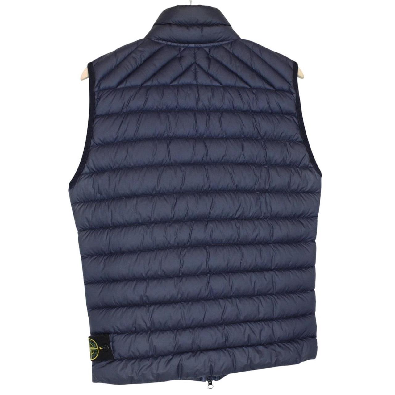 Stone Island AW 2016 Navy Blue Garment Dyed Micro Yarn Down Gilet / Bodywarmer
