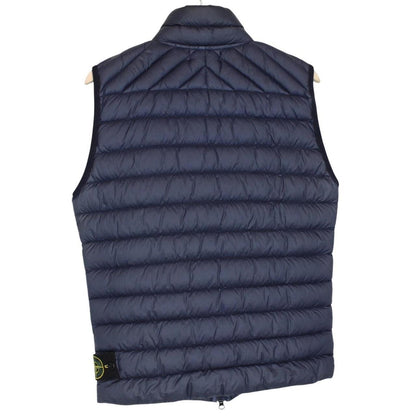 Stone Island AW 2016 Navy Blue Garment Dyed Micro Yarn Down Gilet / Bodywarmer