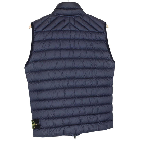 Stone Island AW 2016 Navy Blue Garment Dyed Micro Yarn Down Gilet / Bodywarmer