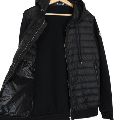 Moncler Black Full Zip Down Maglia Cardigan Jacket