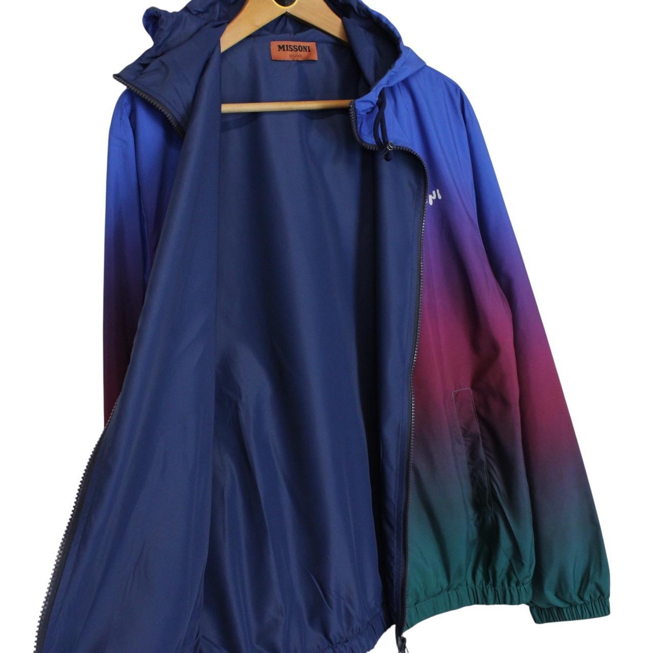 Missoni Multicoloured Full Zip Gradient Hooded Jacket