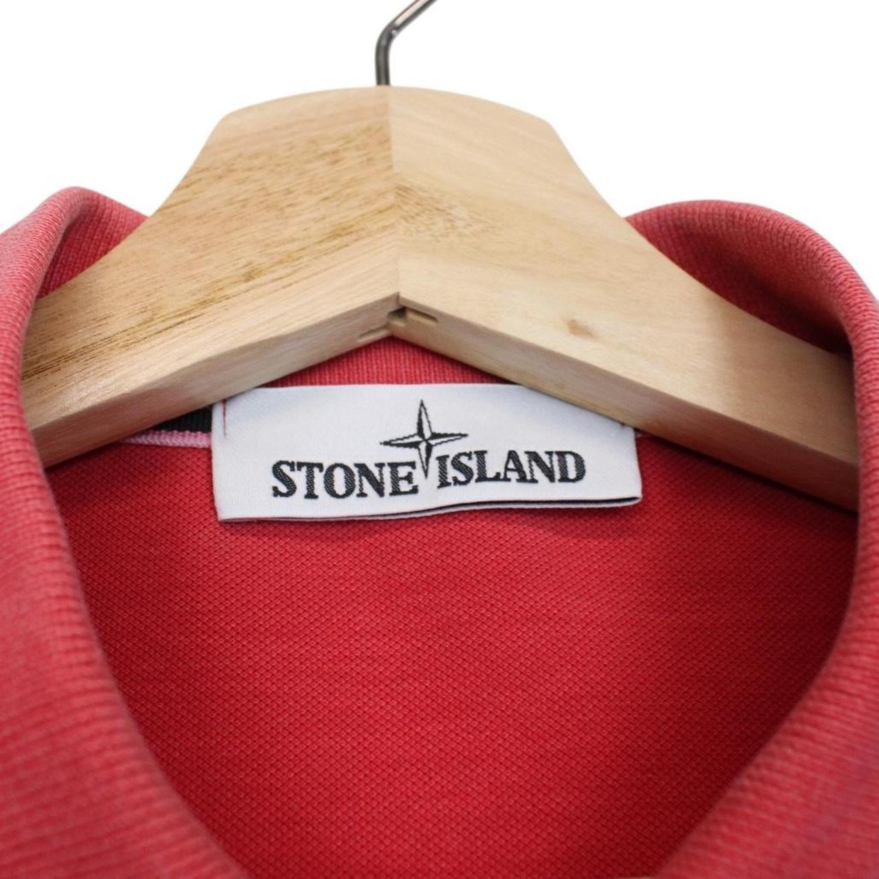 Stone Island SS 2015 Red Short Sleeve Compass Cotton Polo Shirt