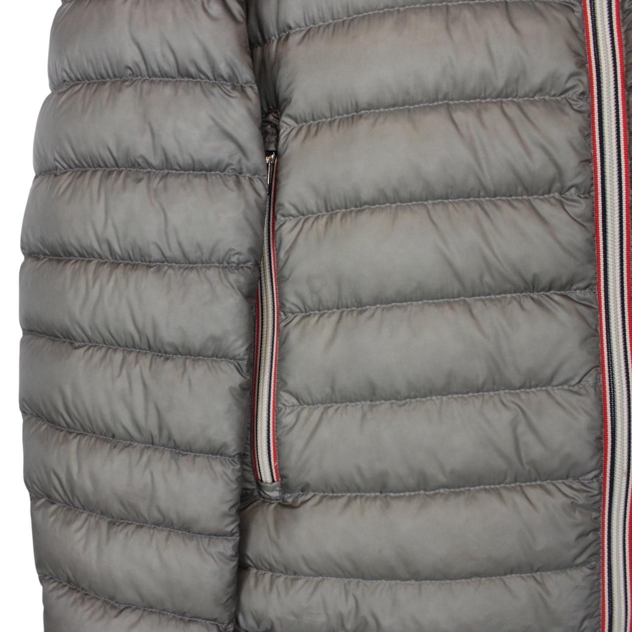 Moncler Athenes Grey Longue Saison Hooded Down Jacket