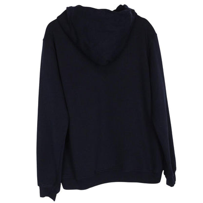Paul & Shark navy blue hoodie with embroidered logo and cotton material.